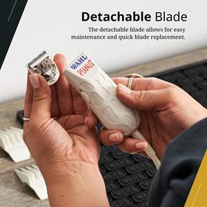 Recortadora/Cortadora de Pelo Profesional Modelo 56115 Blanca, Eléctrica, con Batería USB, Ajustable, de Acero Inoxidable y Cerámica, para Barbería y Uso Doméstico - Product Image 6