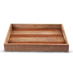 Plateau décoratif en bois au design élégant pour la cuisine, la table à manger, le bureau et la décoration de la maison, plateau de service pour desserts disponible - Product Image 4