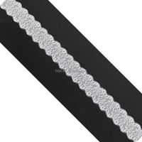 Dentelle française de 10 cm de couleur personnalisée pour robe de cérémonie