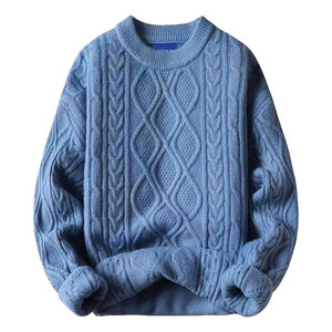 2026 New <b>Men's</b> Sweaters Breathable Warm Woolen O-Neck <b>Pullover</b> - Customizable Knitted Sweater <b>for</b> <b>Men</b> - Product Image 1