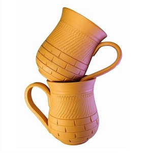 Tasse en argile non émaillée écologique non émaillée tasse à thé indienne en terre cuite naturelle poterie Kulhad tasse à boire écologique en terre cuite - Product Image 3