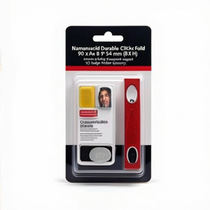 Porta Tarjetas de Identificación Magnético Transparente, Plegable, Resistente, 90 x 54 mm (Ancho x Alto), 10 Unidades por Paquete - Product Image 2