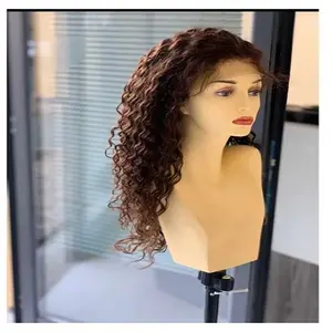 Design Wholesale Water Wave Cuticle Aligned Non Lace Machine Made Human Hair Wig Supplier