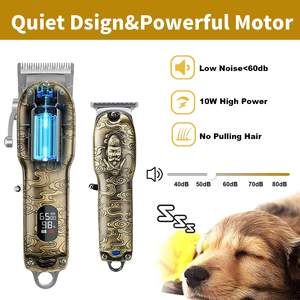 Kit de tondeuses à cheveux professionnelles rechargeables par USB, réglables, sans fil, pour hommes, pour la coupe de cheveux, utilisation en voiture - Product Image 5