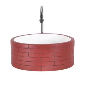 Exportation d'articles sanitaires de qualité Salle de bain Céramique plaqué or Coiffure Table Top Basin Lavabo décoratif Lavabo Lavabo - Product Image 1