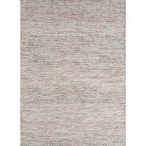 พรมจาไพร์ US Abrash สีน้ำเงิน ลายเรียบ ทอจากขนสัตว์และวิสโคส ลายเรขาคณิต สำหรับใช้ในบ้าน-ADWV-13047 - Product Image 1