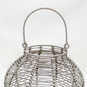 Artex Dong Thap Lanterne en osier fabriquée à la main en usine Bougeoir Vintage Boho pour l'intérieur, l'extérieur et la décoration d'événements - Product Image 2