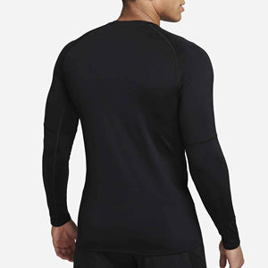 2025 camisas personalizadas de algodón suave de manga larga con cuello redondo para hombre, de secado rápido ecológico, con logotipo personalizado, talla de Color - Product Image 2