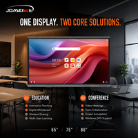 Tableau blanc interactif LCD 65 75 86 pouces, écran tactile intelligent 4K UHD, affichage 16:9, garantie 1 an, éducation, réunion