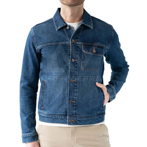 Chaqueta con cuello levantado de algodón 100% de alta calidad para hombre, manga larga, abotonada, calle alta, informal, diseño de invierno, nueva condición - Product Image 1