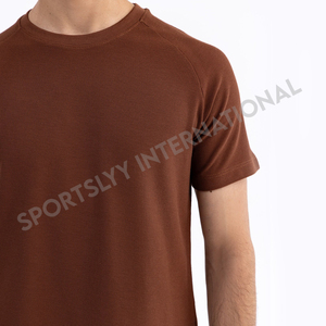 เสื้อยืดผู้ชายผ้าฝ้ายถักคุณภาพสูง 100% สวมใส่สบาย หนานุ่ม สไตล์สตรีทแวร์ พิมพ์ลายสกรีนตามสั่ง ลายเรียบ - Product Image 5