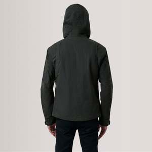 Marlo Reversible Vintage Workwear <b>Jacket</b> Olive Canvas with Distressed Pattern Water Proof Zippered Closure Sizes XS to 6XL - Product Image 4
