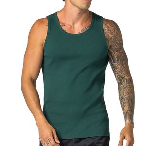 Venta al por mayor de camisetas con logotipo personalizado Atlético gimnasio Fitness entrenamiento correr camisetas hombres culturismo Stringer Tank Top Tank Tops - Product Image 1