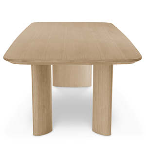 Harmonie S Natural Oak Veneer Dining <b>Table</b> Modern Design <b>Solid</b> <b>Wood</b> Living Room Furniture for Home or Hotel Use - Product Image 5