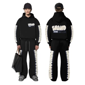 Survêtements unisexe 100% coton, sweats à capuche surdimensionnés de qualité supérieure, sweat à capuche avec motif solide personnalisé OEM pour la maternité, sweat à capuche d'hiver pour hommes - Product Image 4