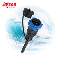 30A 5A Stecker/Buchse Hybrid Push-Lock Wasserdichter Steckverbinder M25 3+8 Pin IP67 Formgepresstes Kabel Smart-Beleuchtungssteuerungssystem für