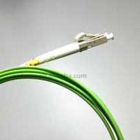 DAMU LC UPC ke LC UPC OM5 kabel Patch serat Multimode 2.0mm LSZH 10M 2M kabel Jumper optik dupleks untuk jaringan FTTH FTTB FTTX
