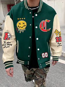 Custom Luxury Blank Varsity <b>Jackets</b> <b>Jacket</b> Men <b>Leather</b> High Quality Men's Sleeve Letterman Varsity <b>Jacket</b> for Men - Product Image 2