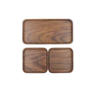 Petit plateau rond en bois magnifique plateau de décoration de cuisine plateau de service en bois 100% naturel en bois pur - Product Image 5