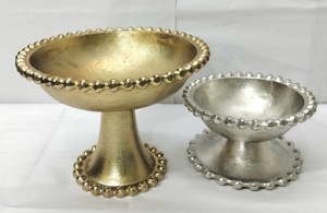 Bol irrégulier en métal écologique en gros, vaisselle de haute qualité pour les fêtes, plateau à huîtres, service de fruits de mer - Product Image 4