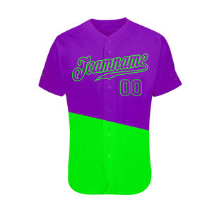 Maillot de baseball athlétique respirant grande taille pour homme, séchage rapide, anti-humidité, anti-bactérien, 100 % polyester pour adultes - Product Image 2