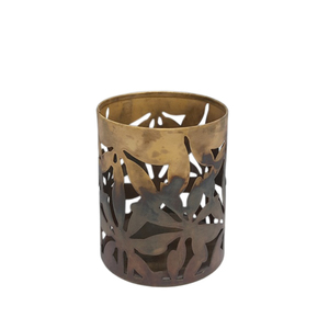 Decoración del hogar, soporte votivo redondo de hierro, Marrón mate Color, vasos de vela de tamaño alto para decoración de boda - Product Image 3