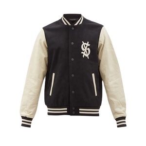 Patchs brodés OEM, veste de baseball en cuir personnalisée pour hommes, veste de rue, veste universitaire grande taille pour hommes - Product Image 1