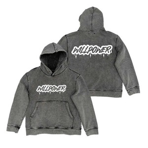 เสื้อฮู้ดล้างกรดแบบมีเชือกผูกสำหรับผู้ชายผู้ใหญ่เสื้อโอเวอร์ไซส์ระบายอากาศ - Product Image 3