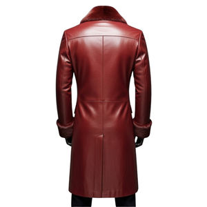 Breathable OEM Serviced Plus Size High Quality Men Leather Overcoat <b>Canvas</b> 80% Goose Comfortable Size Latest Design Coat - Product Image 6
