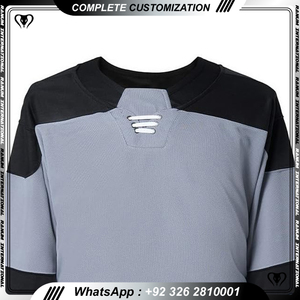 Maillot de hockey sur glace de broderie de chemise de hockey sur glace de haute équipe - Product Image 2