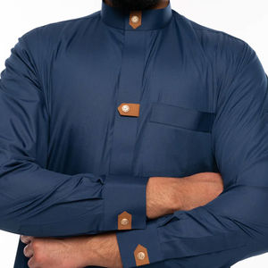 Vêtements islamiques confortables à manches longues, style Moyen-Orient, prix bas, Jubbah de qualité supérieure, conçu sur mesure pour hommes - Product Image 4
