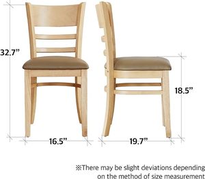 Elizabet Quality Esszimmers tuhl aus massivem Teakholz mit PU-Leders itz Innen möbel Natürliches Finish für den Heimgebrauch - Product Image 5