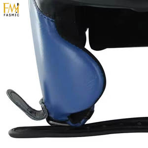 Protector de cabeza de entrenamiento de boxeo profesional de súper calidad, parches personalizados, protectores de cabeza de boxeo con correa ajustable - Product Image 4