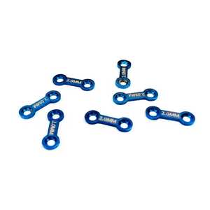 Ensemble de 10 plaques osseuses miniatures en titane vétérinaire pour chirurgie maxillo-faciale, 2,0 mm, en acier inoxydable, instruments chirurgicaux dentaires - Product Image 1