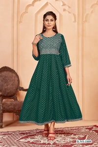 Kurti ฟอยล์เรยอนสำหรับงานแต่งงานงานปาร์ตี้เทศกาลต้อนรับ - Product Image 6