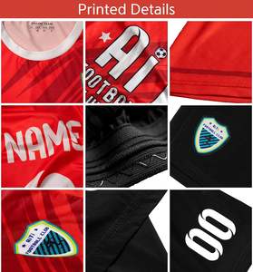 Uniforme de football personnalisé de haute qualité 2024, en polyester à séchage rapide, ensemble de maillots pour hommes, service OEM personnalisé de haute technologie, nom numérique - Product Image 5