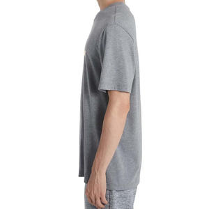 Top vente professionnel fait hommes T-Shirt décontracté de haute qualité nouvelle mode imprimé Logo conception solide tissu tricoté bas prix - Product Image 6