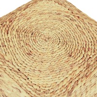 Pouf carré à rayures tissées Décoration de la maison Matériaux naturels Écologique Fabriqué au Vietnam Vente en gros durable