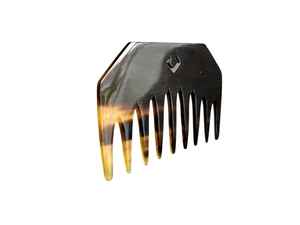 Peine de cuerno de búfalo hecho a mano de alta calidad, Ágata Natural personalizada para peinado con láser - Product Image 3