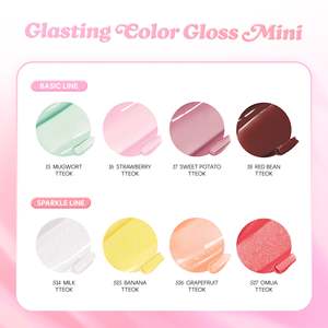 High Quality Mini Glisten <b>Gloss</b> Liquid Lipstick Travel Size Vegan <b>Clear</b> Moisturizing Custom Logo for Makeup - Product Image 6