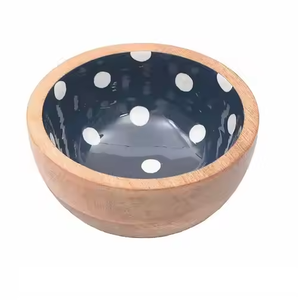 Juego de Ensaladeras de Madera de Lujo Hechas a Mano, Calidad Premium, con Estampado de Piña Esmaltada, Ecológicas, para Regalo en el Hogar - Product Image 2