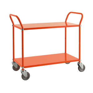 2-Shelf Metal <b>Trolley</b> in Color for <b>Tool</b> Organization and Storage - Product Image 1