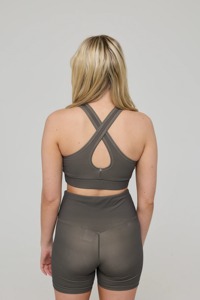 Ropa Deportiva Ecológica Reciclada para Mujer, Conjuntos de Gimnasio y Fitness de Secado Rápido al por Mayor, Traje de Yoga Sólido, Brasier y Pantalones Cortos Transpirables - Product Image 3