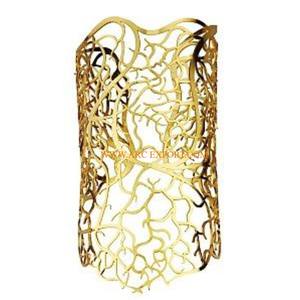 Servilletero aluminio chapado en oro accesorios de mesa mariposa diseño de gran tamaño forma redonda Decoración de mesa servilletero - Product Image 6