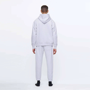 Ropa de calle, chándal con capucha para hombre, jersey de lana de algodón pesado, Sudadera con capucha y pantalones para correr, chándal a juego - Product Image 5