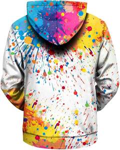 Poliéster de alta calidad Gráfico digital personalizado 3D Impreso Zip up Sudadera de invierno Sudaderas con capucha Chaquetas con logotipo bordado - Product Image 4