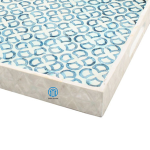 Bandeja de servicio de nácar hecha a mano natural de tendencia caliente Superior con diseño elegante para decoración del hogar y decoración de fiestas - Product Image 5
