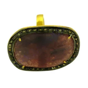 Bague en or plaqué or pour femme avec rubis et diamants, bijoux élégants - Product Image 3