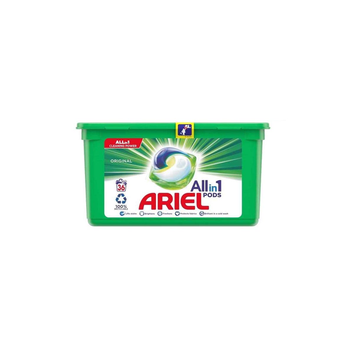 Ariel Matic 4in1 капсулы обеспечивают глубокую очистку всего с одним капсулой
