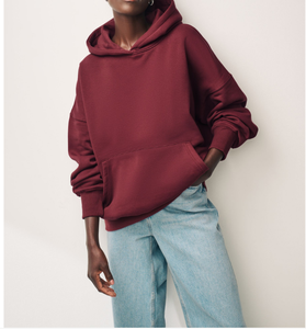 Sweat épaissi femmes décontracté solide à manches longues coupe ample hauts pull femme automne hiver sweats à capuche pour femmes - Product Image 6